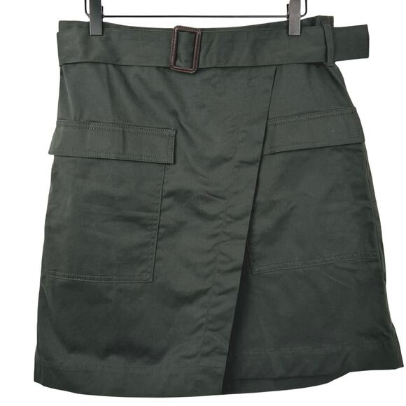 Banana Republic Dresses & Skirts - NWT Banana Republic Utility Skirt Green Belted Mini Pocket Womens 10 Tall